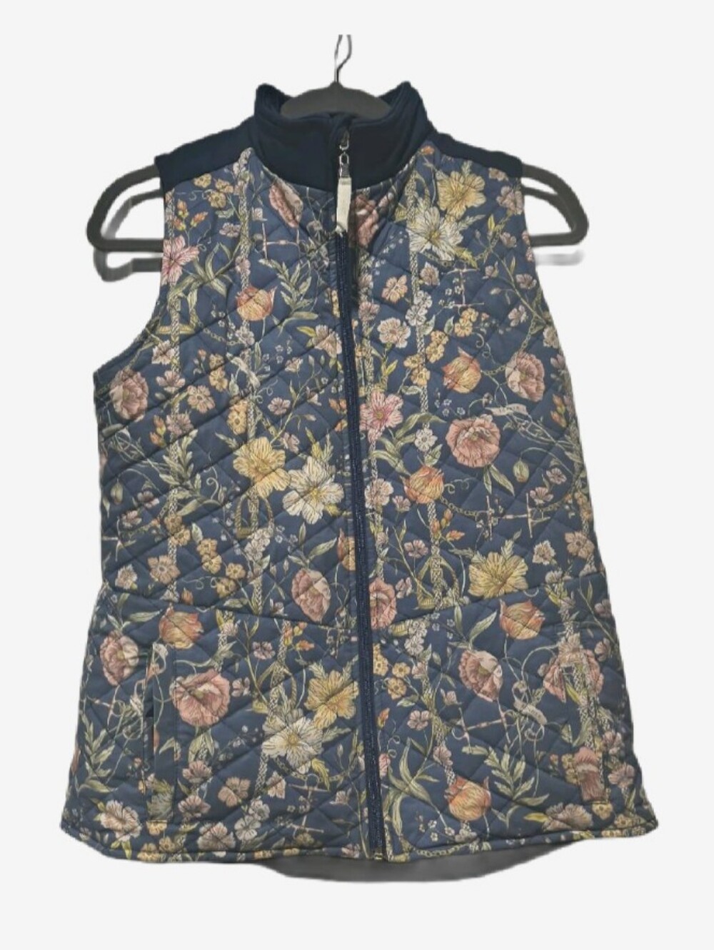 Rönner Equestrian Unique "Florence" Quilted Floral Barn Vest Medium